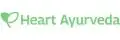 A white background with the green text and logo for "Heart Ayurveda